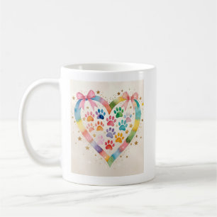 Animal Love Banner – Waterverf Pet Memorial Print Koffiemok