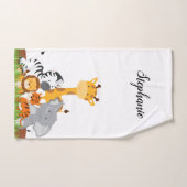 Animal mignon de bébé de jungle (Serviette à main)