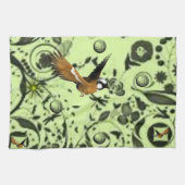 animal oiseau cuisine serviette à main (Horizontal)