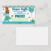 Animal Parade Baby shower LUIER RAFFLE TICKETS Informatiekaartje (Voorkant / Achterkant)