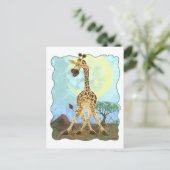 Animal Parade Giraffe Briefkaart (Staand voorkant)