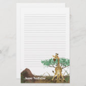 Animal Parade Giraffe Briefpapier (Voorkant / Achterkant)