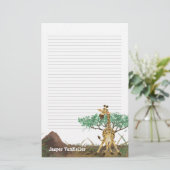 Animal Parade Giraffe Briefpapier (Staand voorkant)