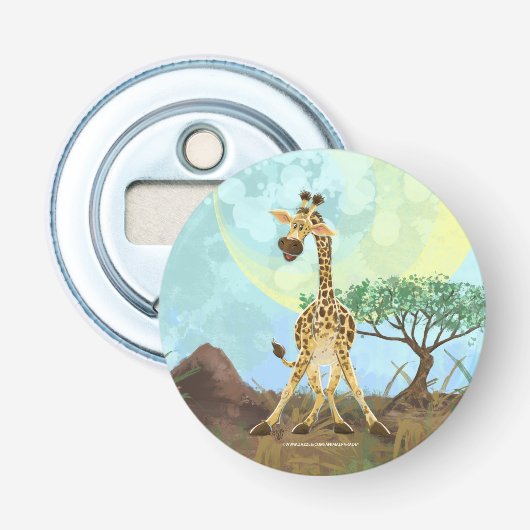 Animal Parade Giraffe Button Flesopener (Voorkant)