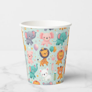 Animal Parade Paper Cup Papieren Bekers