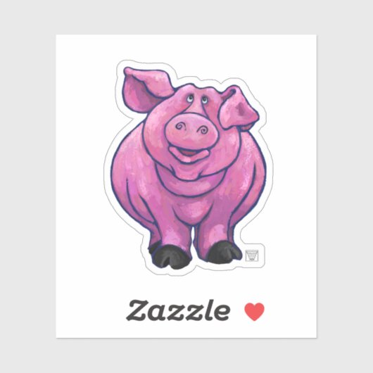 Animal Parade Pig Sticker (Vel)