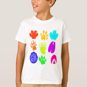 Animal Pawprints Art T-shirt