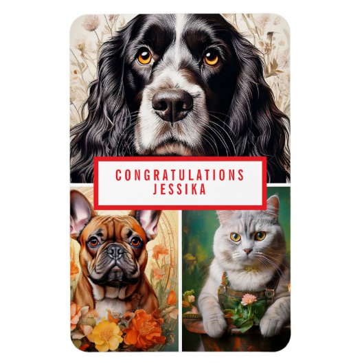 Animal Pet Photography Magnet (Vertical)