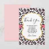 Animal, poster de animal, léopard, guépard merci (Devant / Derrière)