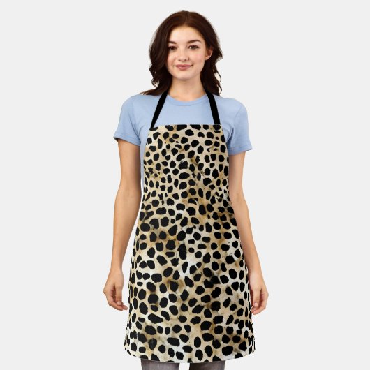 Animal Print - All-In-One Apron Schort (Gedragen)