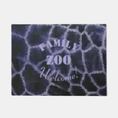 Animal Print Blue Deurmat (Voorkant)