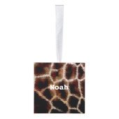 Animal Print Brown Ornament (Rechts)