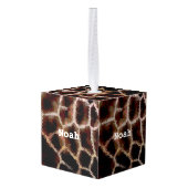 Animal Print Brown Ornament (Achter hoekig)