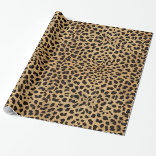 Animal Print CHEETAH Cadeaupapier (Uitgerold)