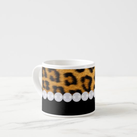 Animal Print Espresso Mok (Voorkant links)