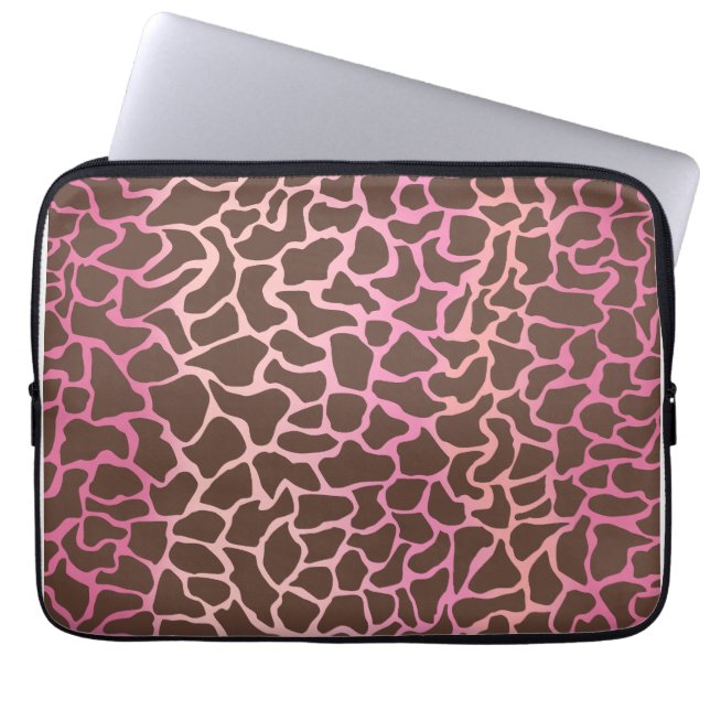 Animal Print Laptop Sleeve (Voorkant)