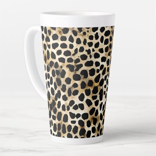 Animal Print - Latte Mug Latte Mok (Linkerhoek)