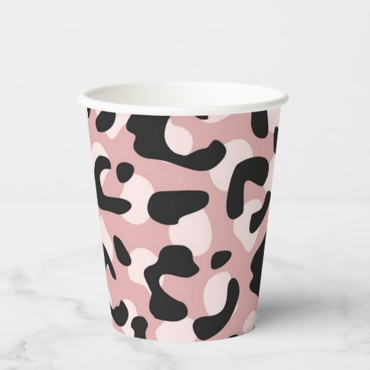 Animal print pattern papieren bekers (Voorkant)
