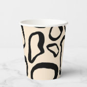 Animal print pattern papieren bekers (Achterkant)