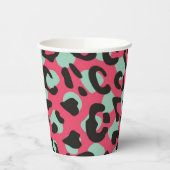 Animal print pattern papieren bekers (Links)