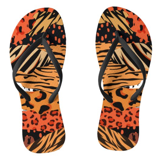 Animal Print Pattern Teenslippers (Voetbed)