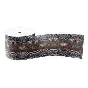Animal Print Ribbon Grosgrain Lint