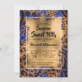 Animal Print Sweet 16th Birthday Invitations (Voorkant)
