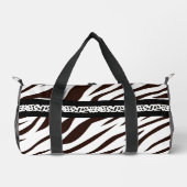 Animal print zebra black and white plunjezak (Voorkant)