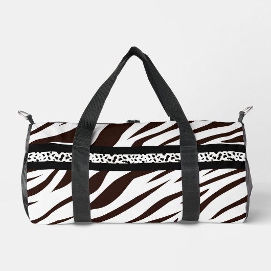 Animal print zebra black and white  plunjezak (Voorkant)