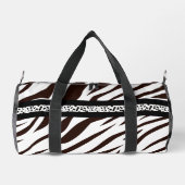 Animal print zebra black and white plunjezak (Achterkant)