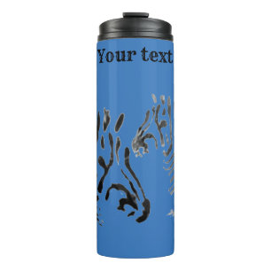 Animal Print Zebras Custom Thermosbeker