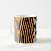 Animal Printed Zebra Stripe coffee mig Koffiemok (Voorkant links)