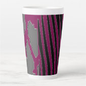 Animal Printed Zebra Stripe coffee mig Latte Mok (Voorkant)