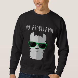 Animal Pun Llama Lover No Probllama Llama Trui