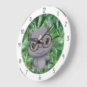 animal rhino grote klok (Hoek)