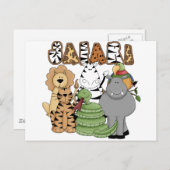 Animal Safari Briefkaart (Voorkant / Achterkant)