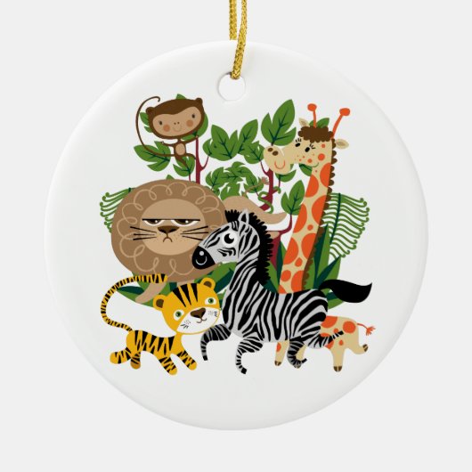 Animal Safari Keramisch Ornament (Voorkant)