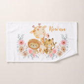 Animal Sauvage Floral Mignon (Serviette à main)