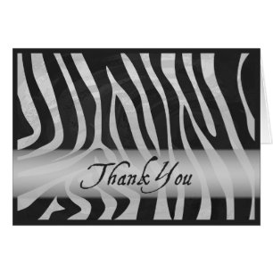 Animal Sauvage Zèbre Gris Motif Merci