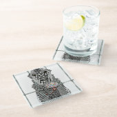 Animal Shelter Dog Glass Onderzetter Glazen Onderzetter (Schuin)