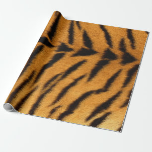 Animal Skin Brown Black Tiger Safari Fur VIP Cadeaupapier