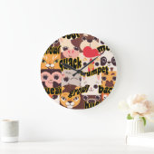 Animal & son son Mur Horloge (Maison)