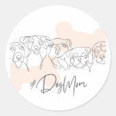 Animal sticker Dog Mom sticker (Voorkant)