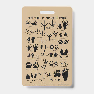 Animal Tracks van Florida Badge