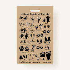 Animal Tracks van Florida Badge