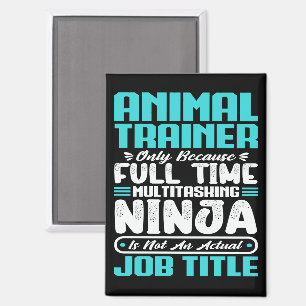 Animal Trainer Functie Beroep Grappige Training Magneet