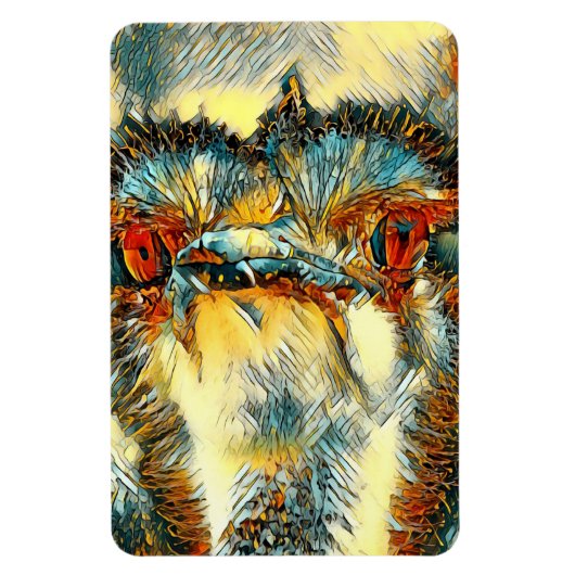 AnimalArt_Bird_008 Magneet (Verticaal)