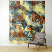 AnimalArt_Gorilla_001 Wandkleed (In situ)