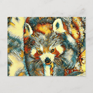 AnimalArt_RedPanda_002 Briefkaart