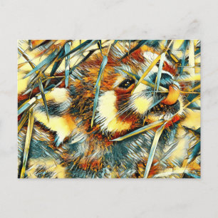 AnimalArt_RedPanda_003 Briefkaart